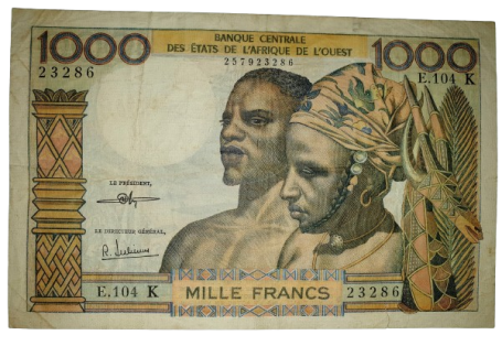 Billets de collection Algérien, Maroc, Afrique...